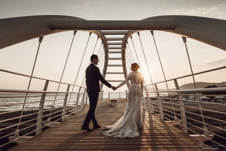 Davide e Nancy sul ponte