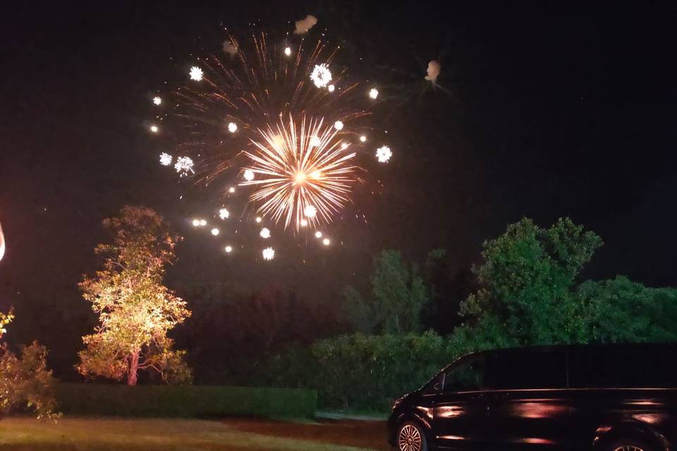 Fuochi d'artificio in Villa