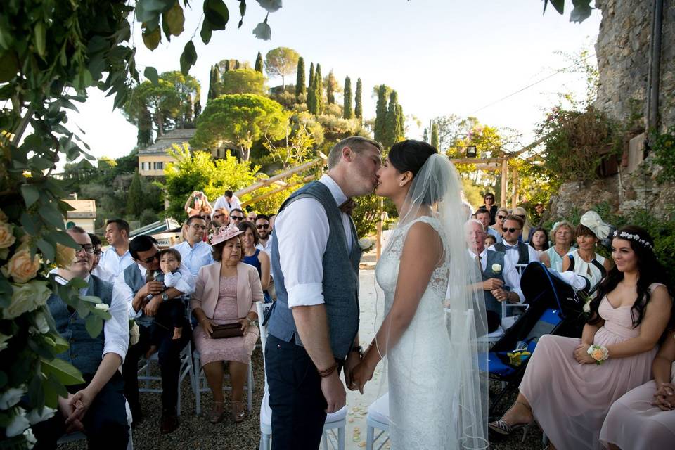 Wedding portofino brown castle