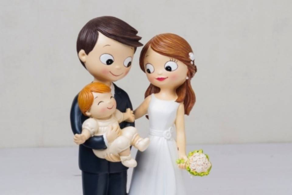 Cake topper+neonato