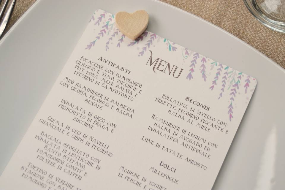 Coordinato Garden menu