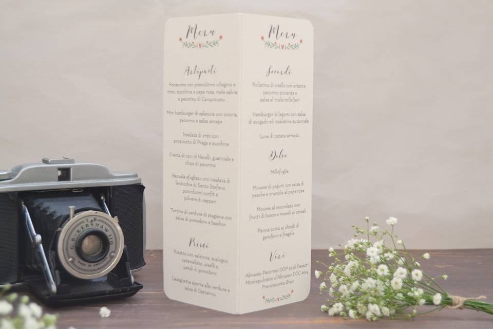 Coordinato Flora Menu