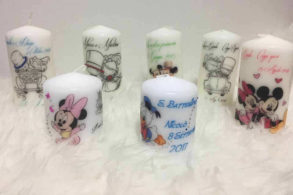 Candele personalizzabili