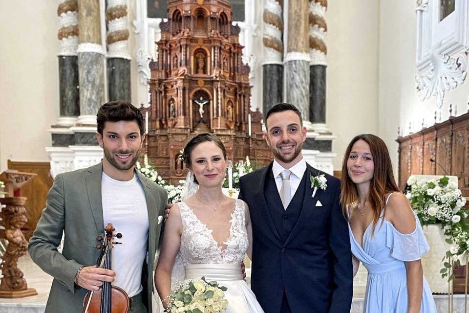 cerimonia e sposi dolcissimi