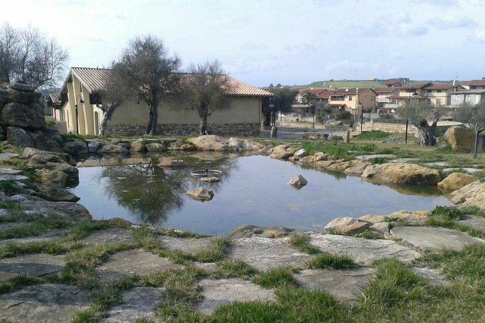 Laghetto situato nel giardino