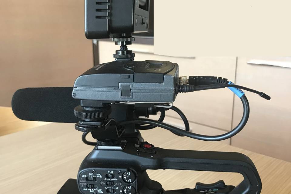 Telecamera con ricevitore mic