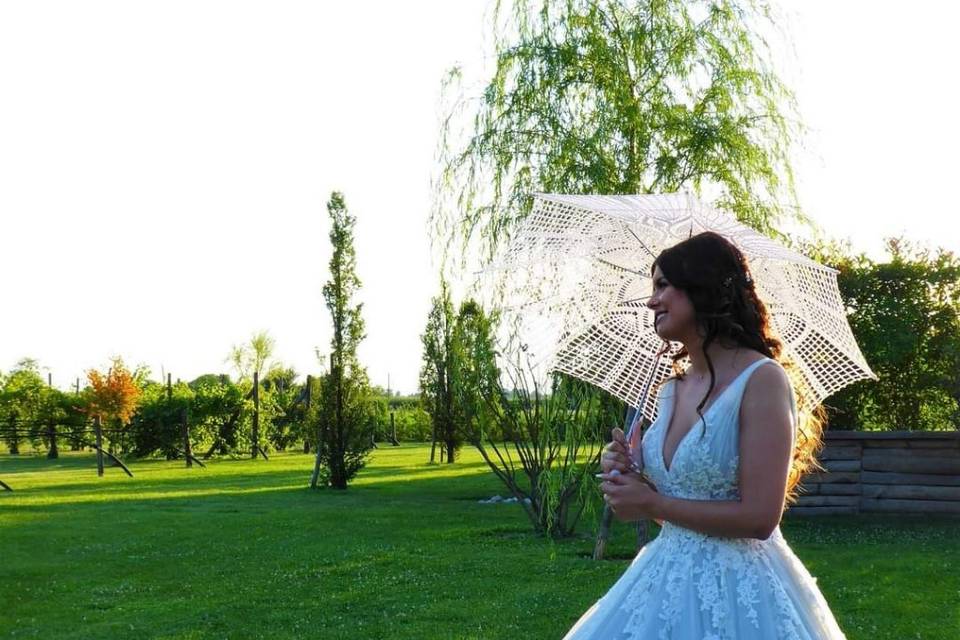 Sposa nel parco