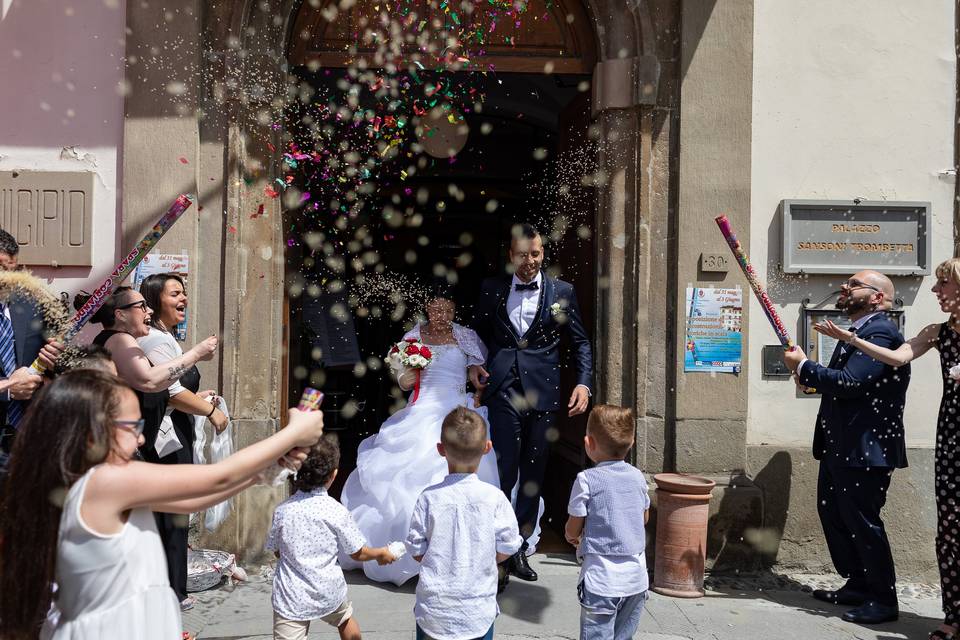 Il bacio dopo le nozze