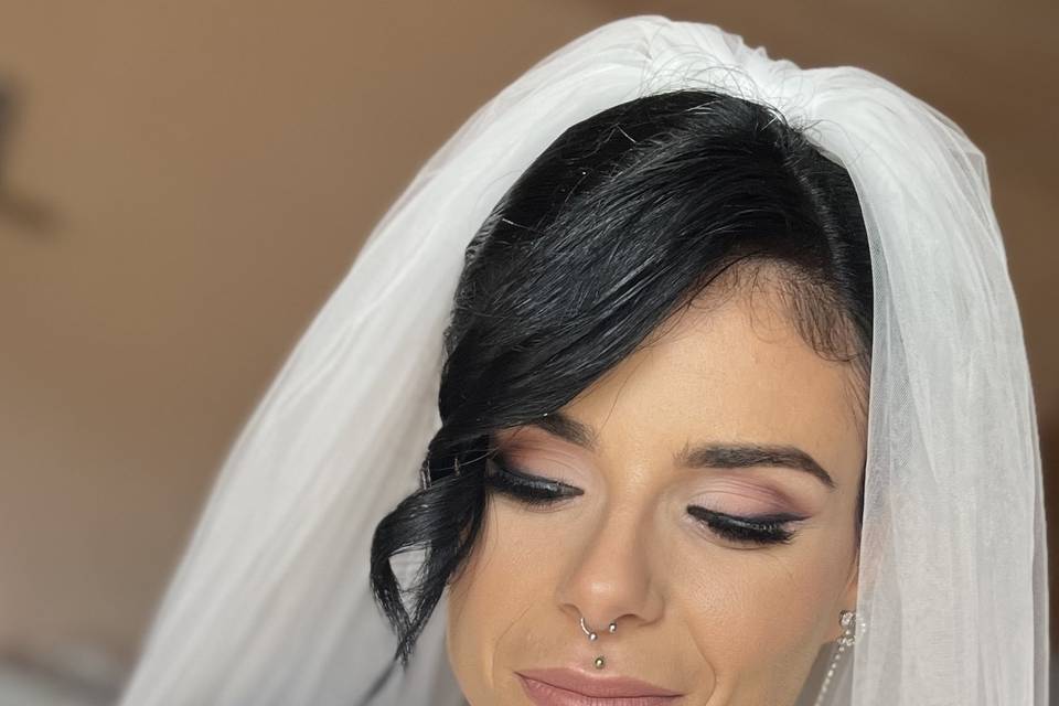Pink make-up look