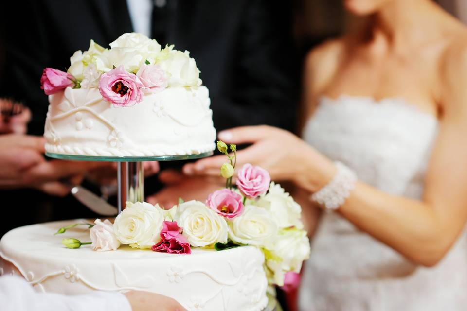 Taglio della torta nuziale