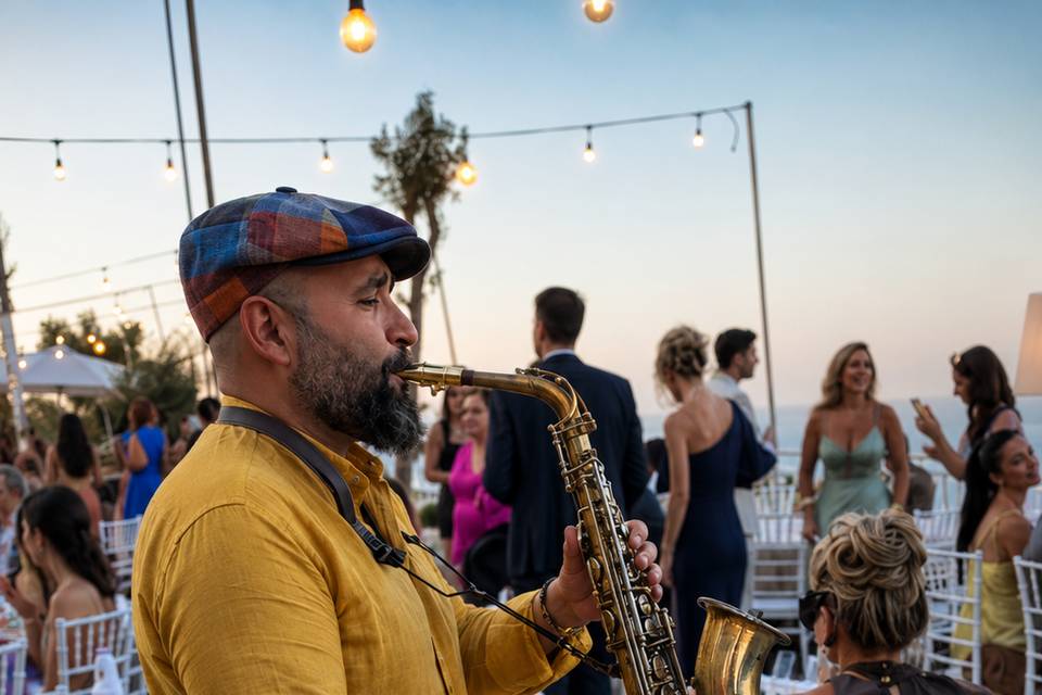 Wedding apertivio sax