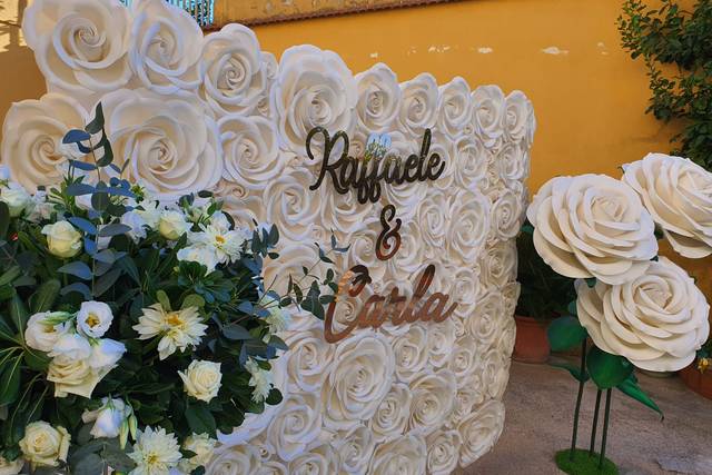 Parete di rose