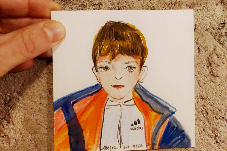 Bambino live painting