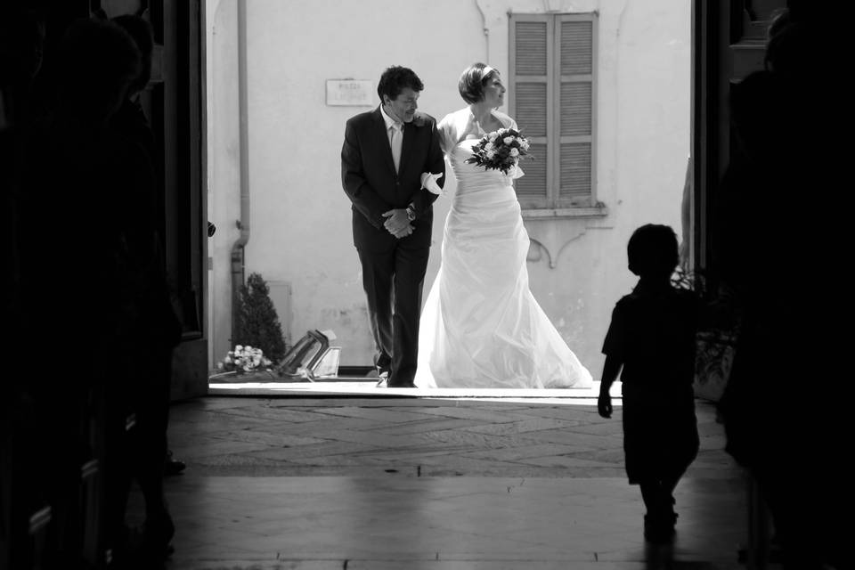 Wedding photo black and white