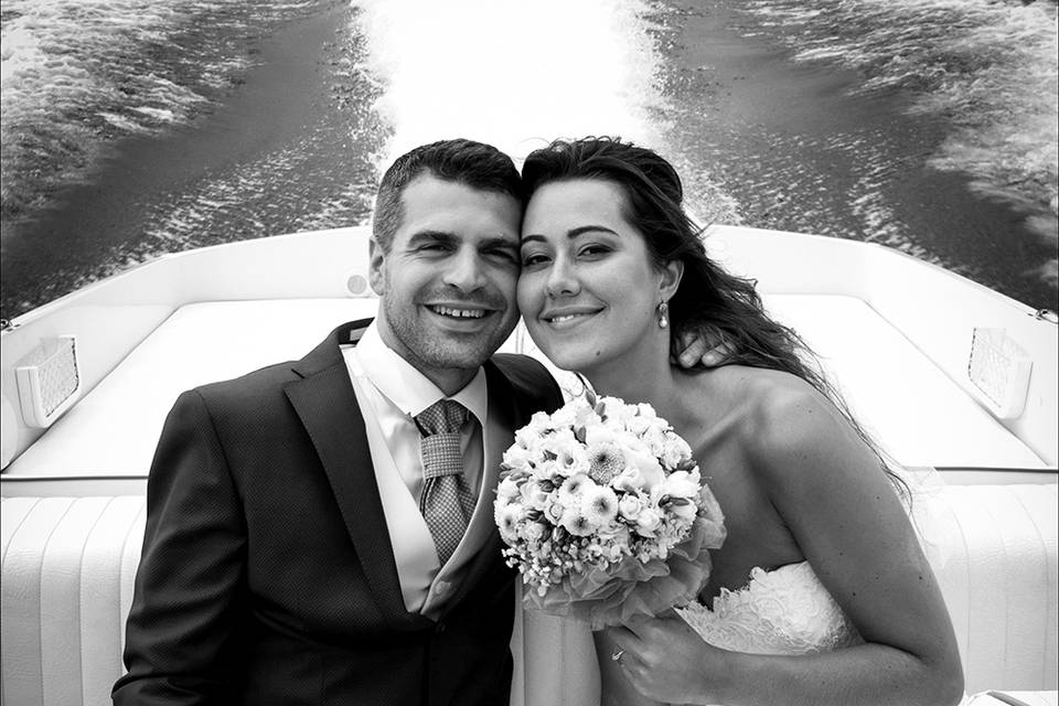 Wedding photo black and white