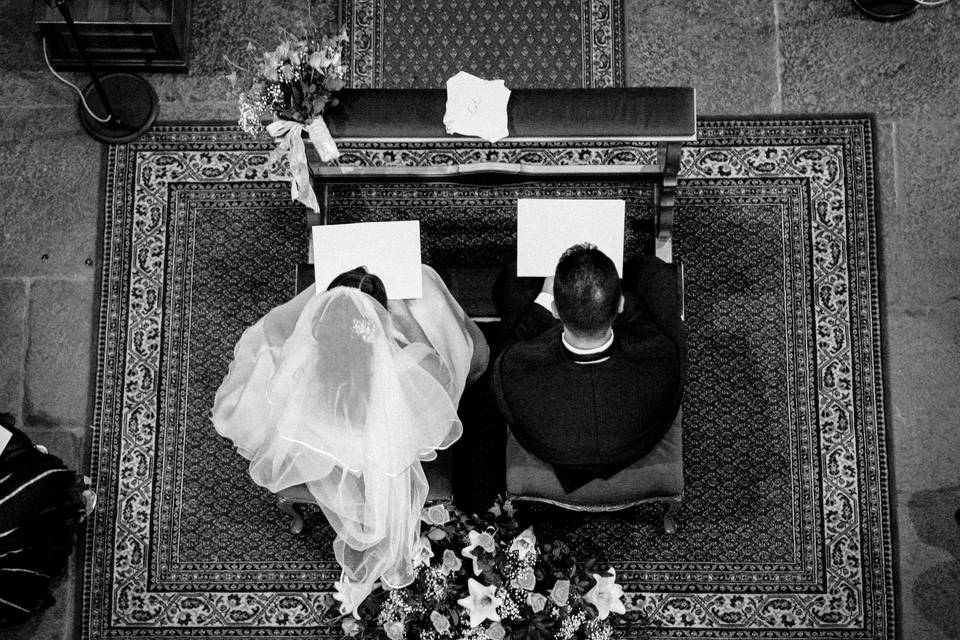 Wedding photo black and white