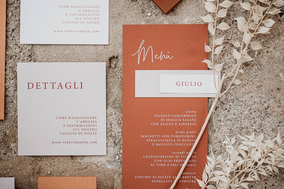 Wedding stationery