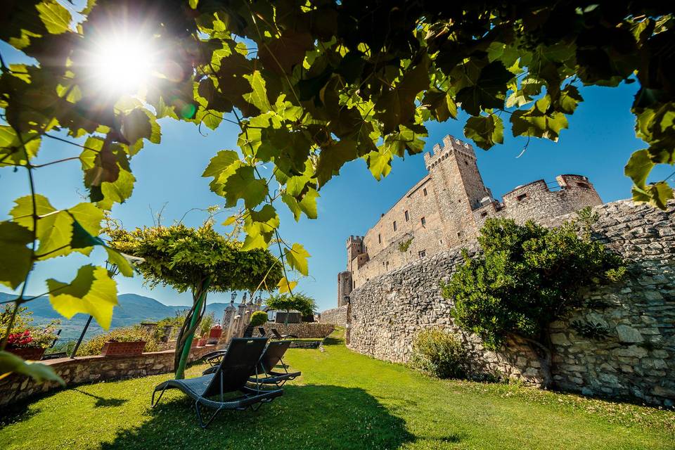 Il castello dal giardino