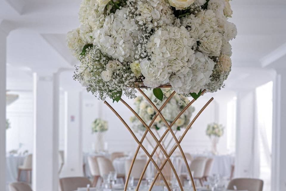 Centrotavola total white