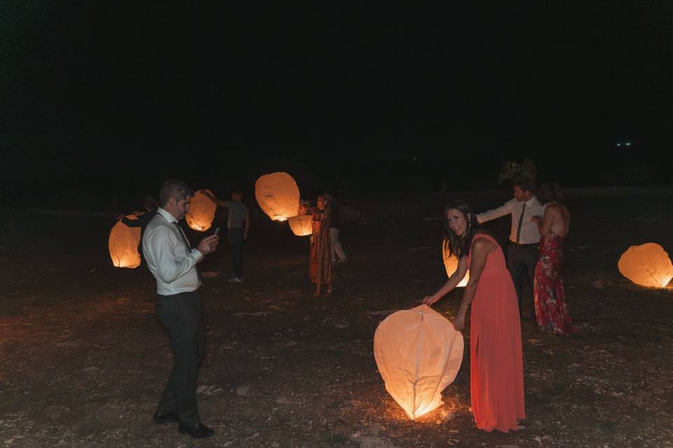 Lanterns and guests