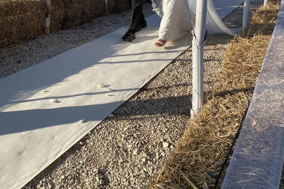 Dad & Bride walking the aisle