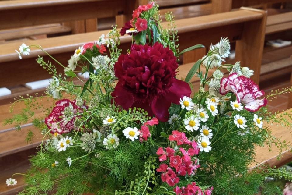Panchette con peonie,garofani