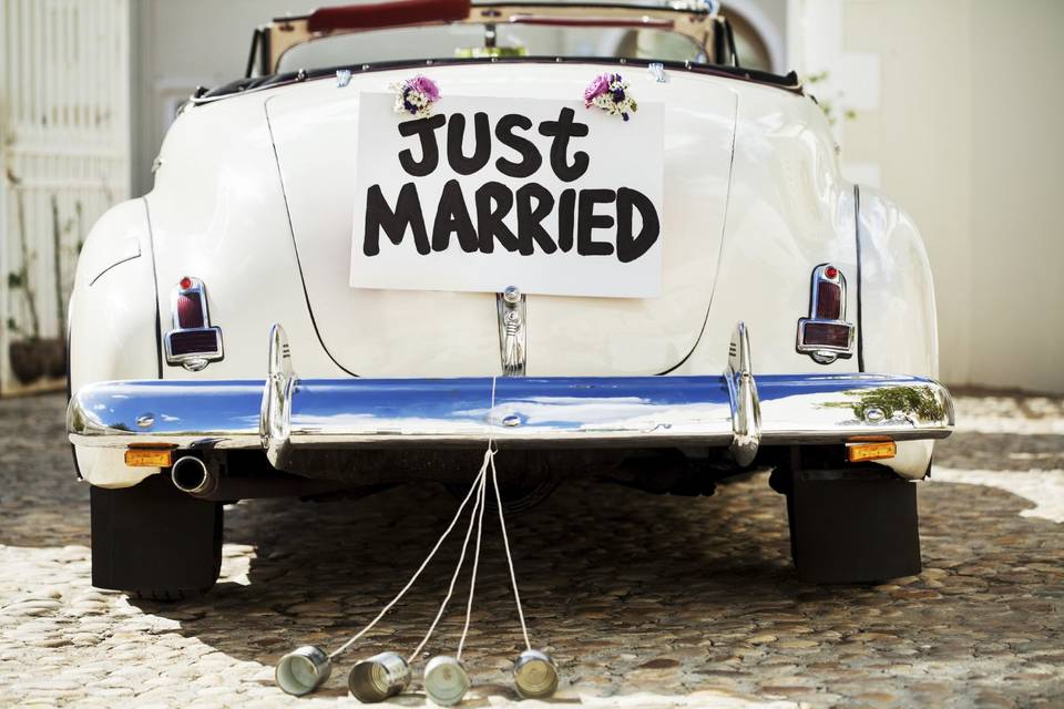 Cartello Just Married