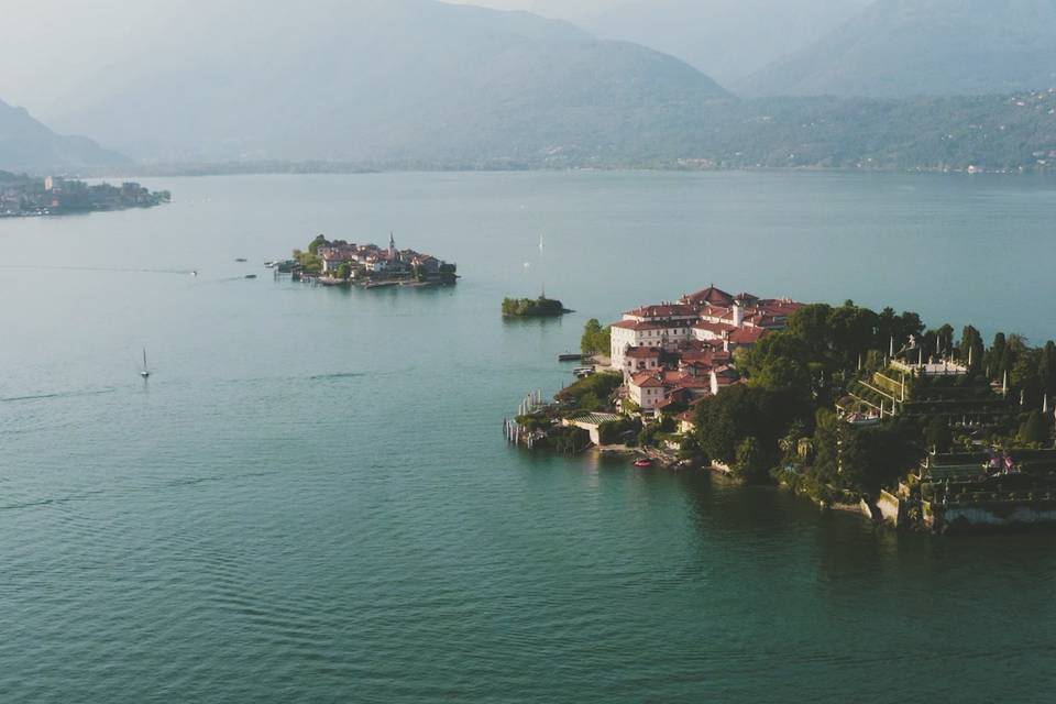 Frame drone Lago Maggiore