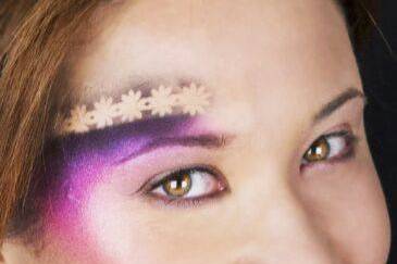 Trucco dimostrativo, air-brush