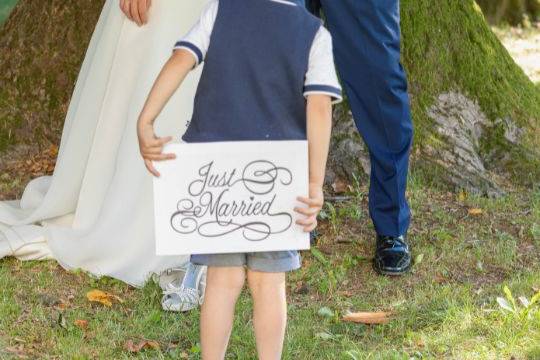 Sposi con figlio