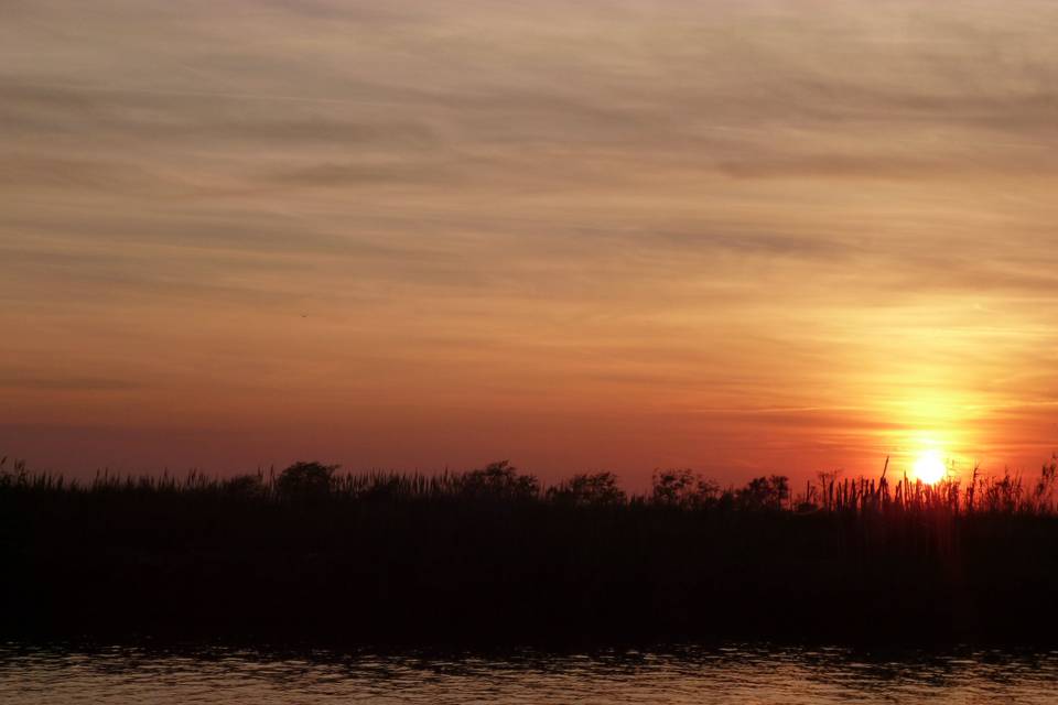 Tramonto in laguna