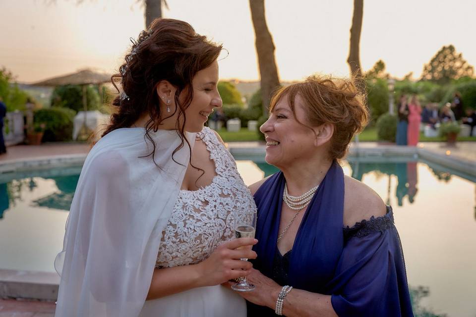 Sposa e mamma trucco e acconci