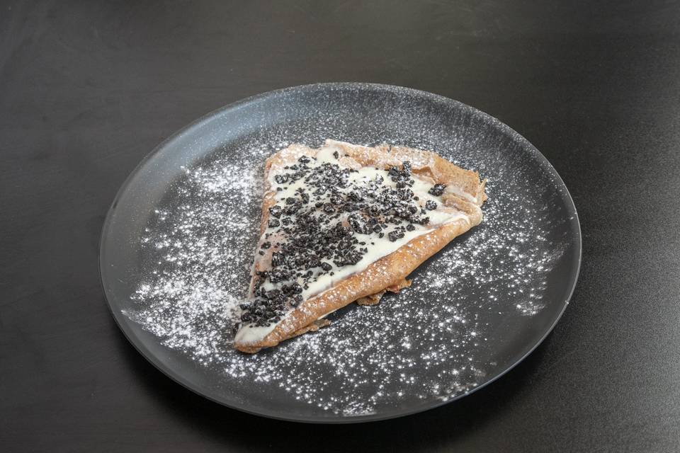 Crepes con cioccolato bianco