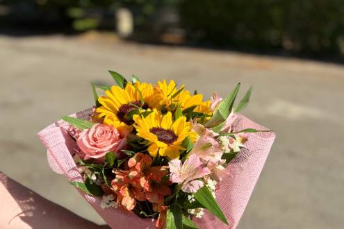 Bouquet di girasoli