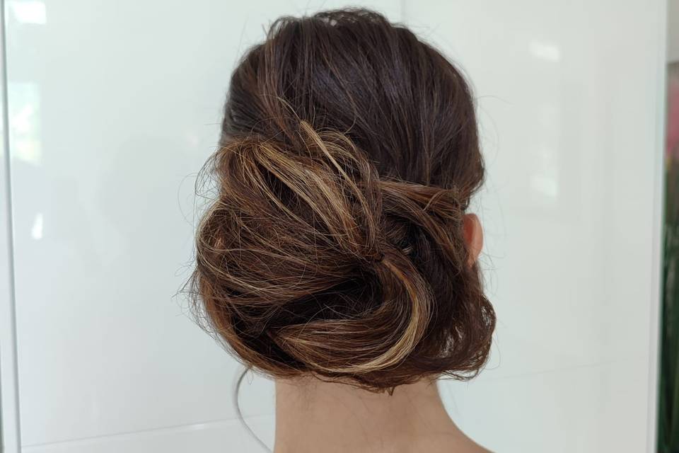 Chignon largo