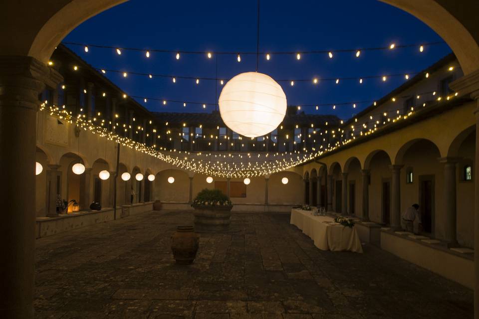 Fairy lights ceiling