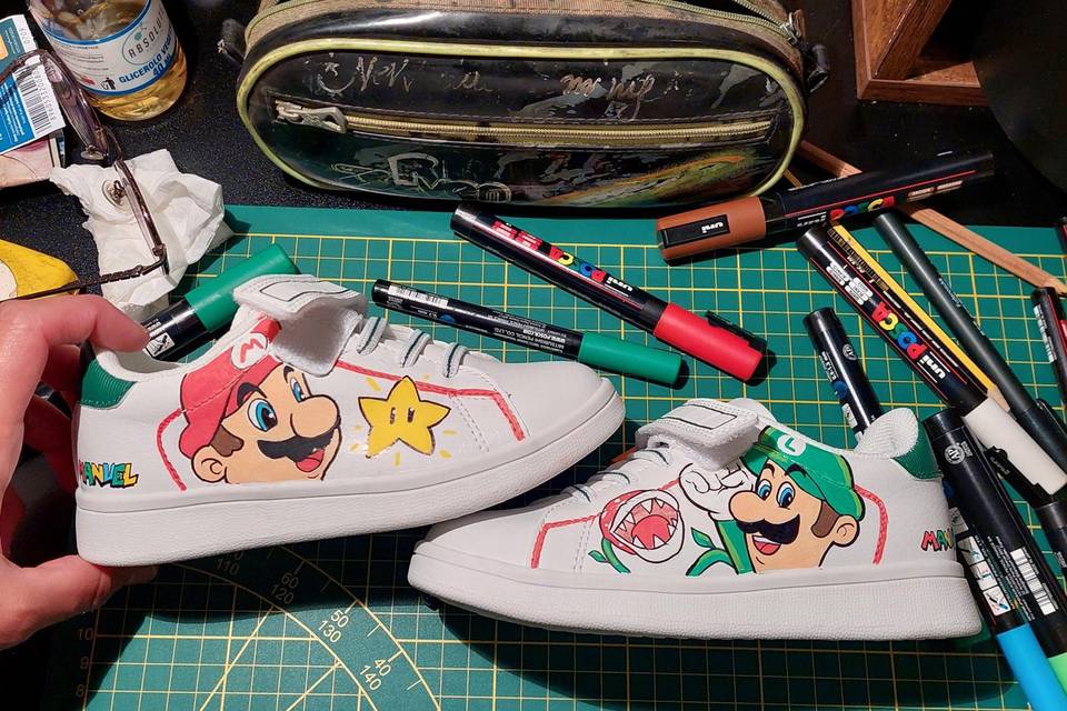 Disegno su scarpe