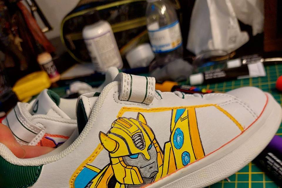 Disegno su scarpe