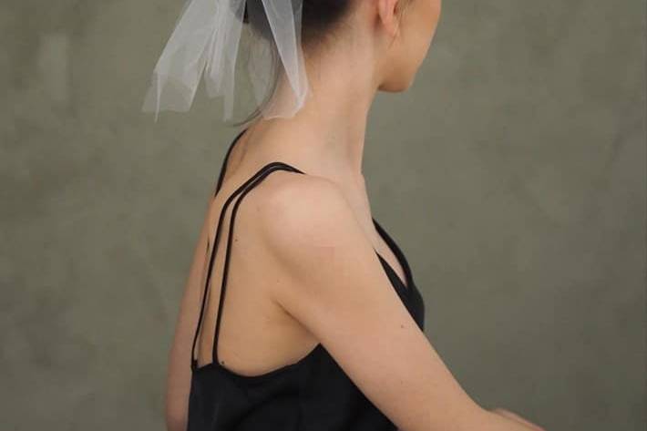 Chignon alto sposa