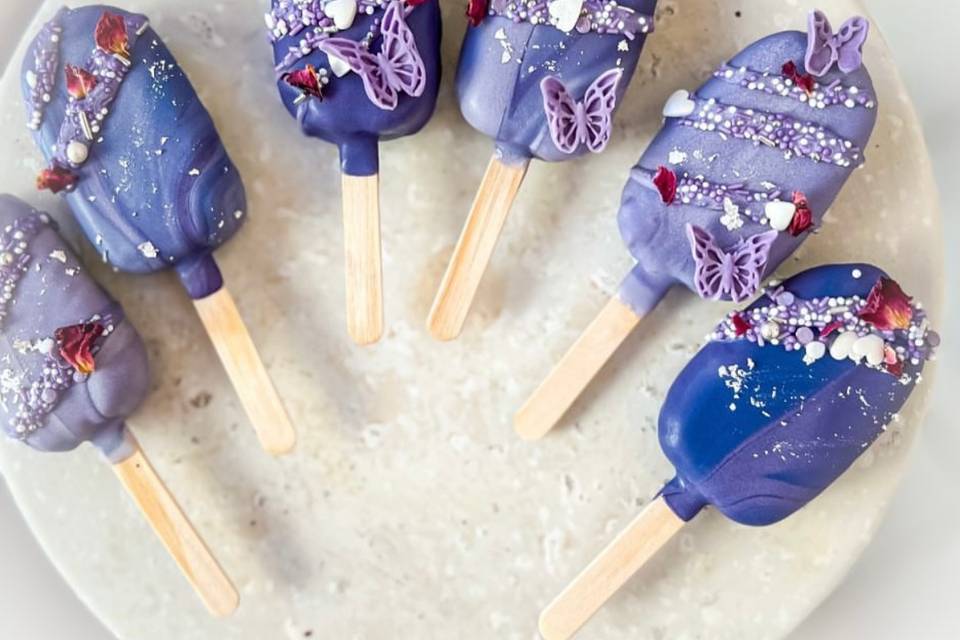 Cake pop sicles