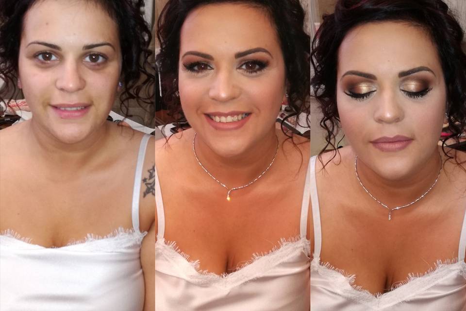 Make up sposa prima e dopo