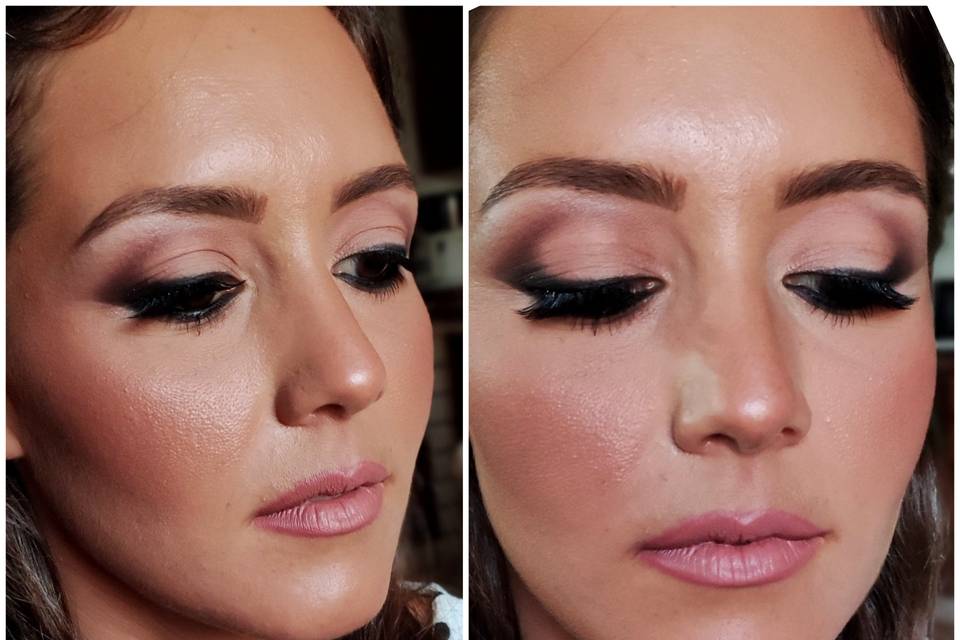 Matte make-up look