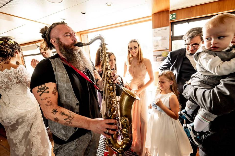 Sax on the boat