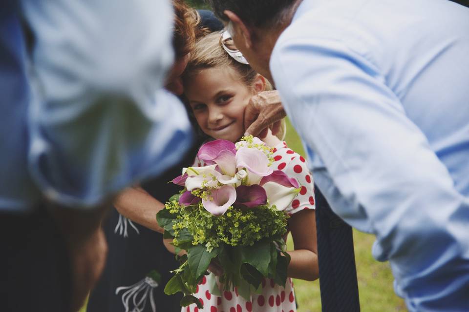 Lancio del bouquet