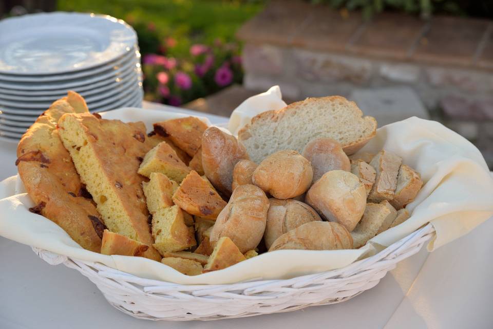 Buffet antipasti all'aperto