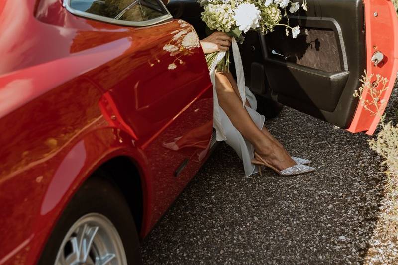 Wedding vintage Ferrari