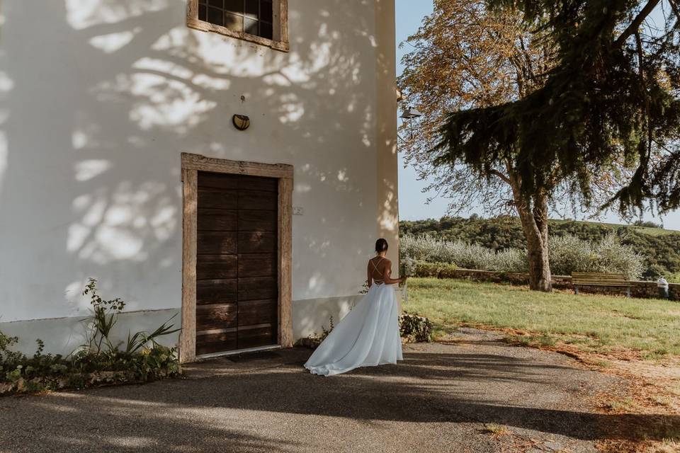 Bride entering