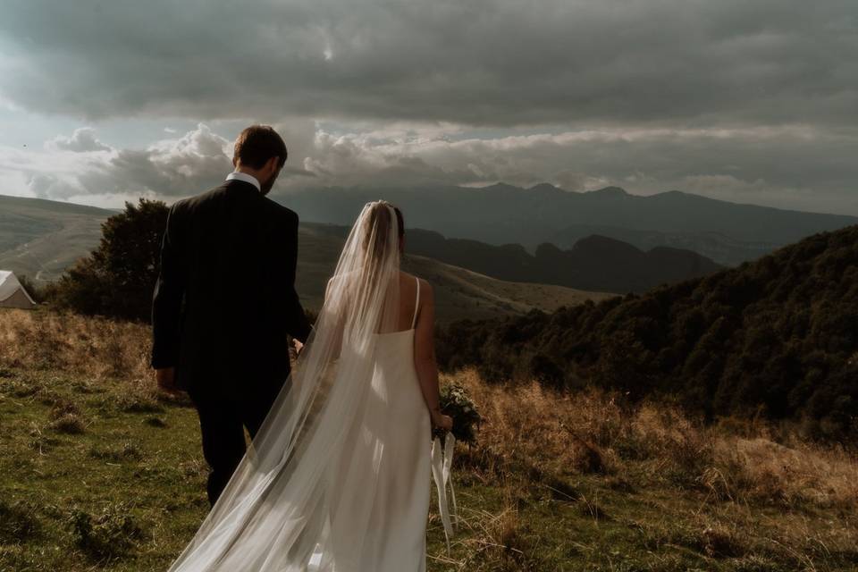 Dolomites Bride and groom