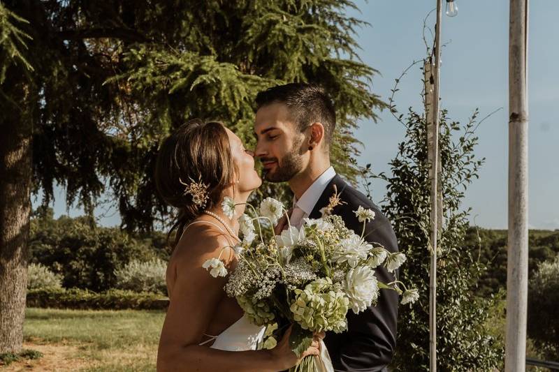 Bride and groom portrait