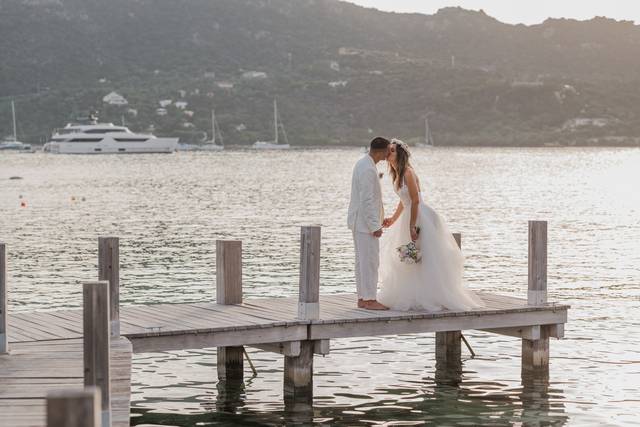 Pontile per approdo sposa via
